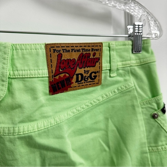 ✨ Dolce & Gabanna Lime Green Y2K Style Skirt - Picture 7 of 7